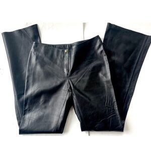 Rachelle Original Leather Store Flair/Bootcut  Leather Pants- Vintage